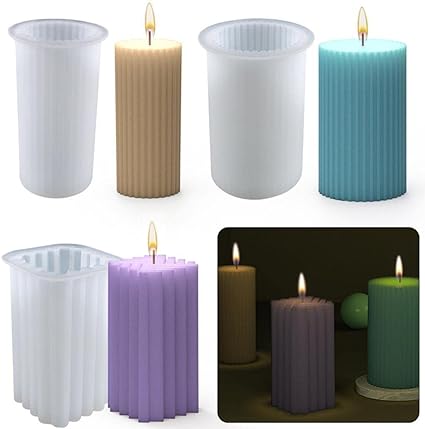 Molde Pillar Cuadrado Lineas