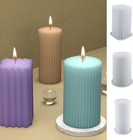 Molde Pillar Cuadrado Lineas