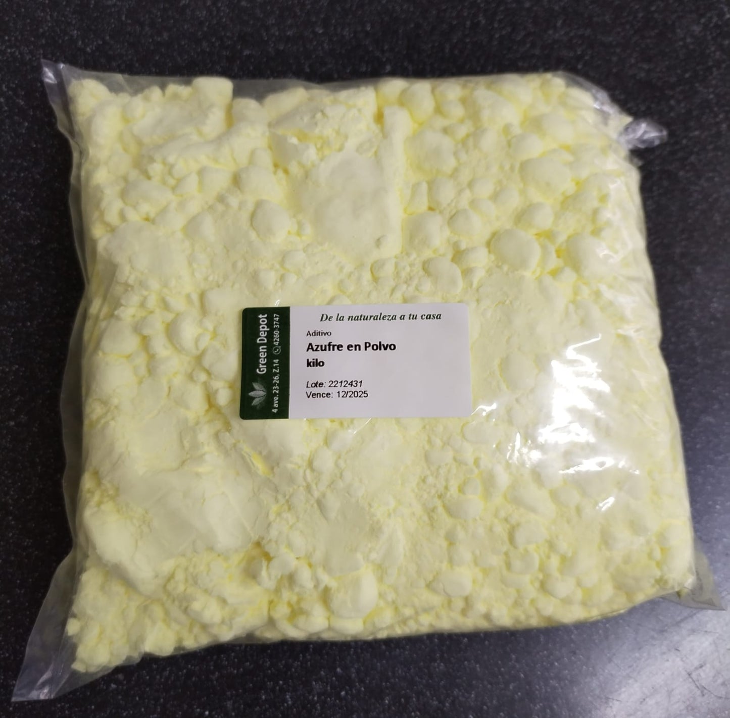 Azufre Micronizado polvo al 99.9%