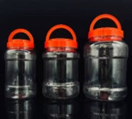 Tarro PET T/roja, Negra con Inner y agarre - 1000ml