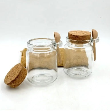 Vaso vidrio c/tapa corcho 100ml - No.9