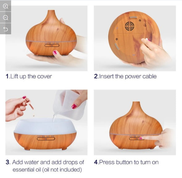 Aroma Difusor - 7 LED Colors 550ml