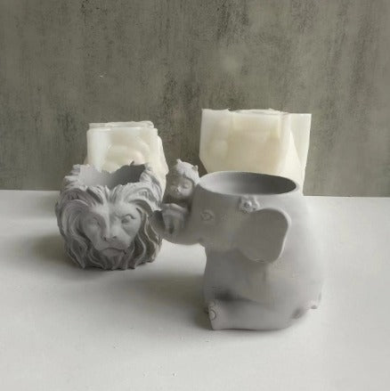Molde Maceta Elefante 1