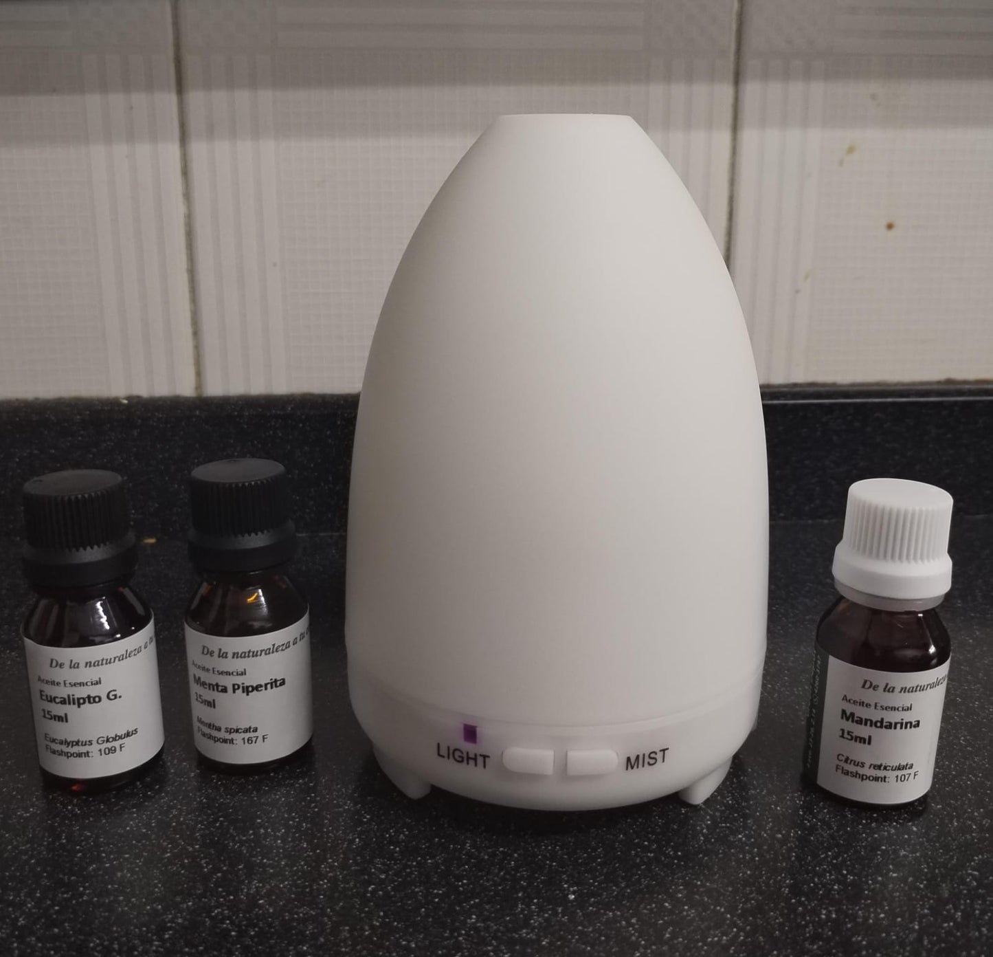 Kit Difusor Aromatico y 3 Aceites Esenciales No. 21