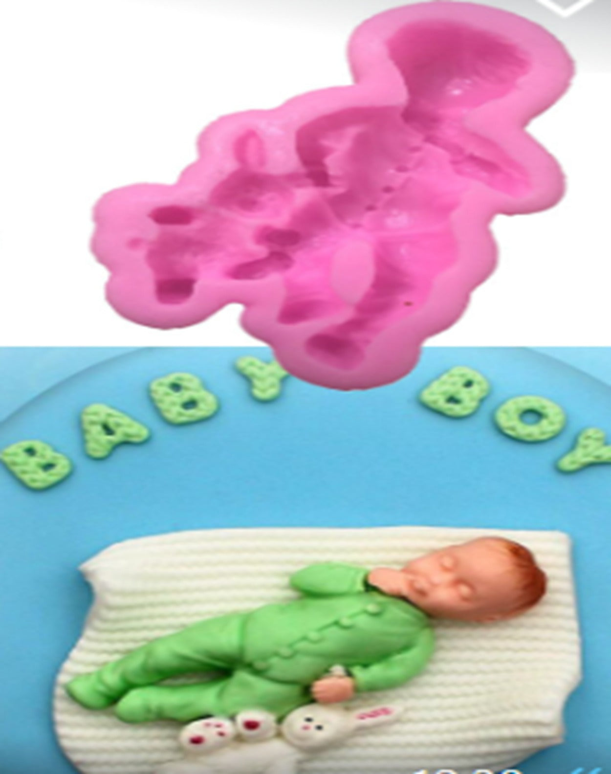 Molde Bautizo Bebe no.8