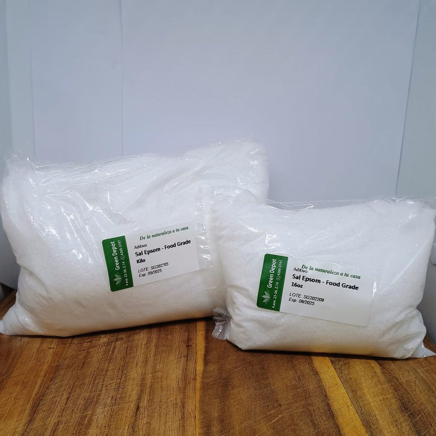 Sal Epsom - Sulfato de MAG ALIMENTICIO