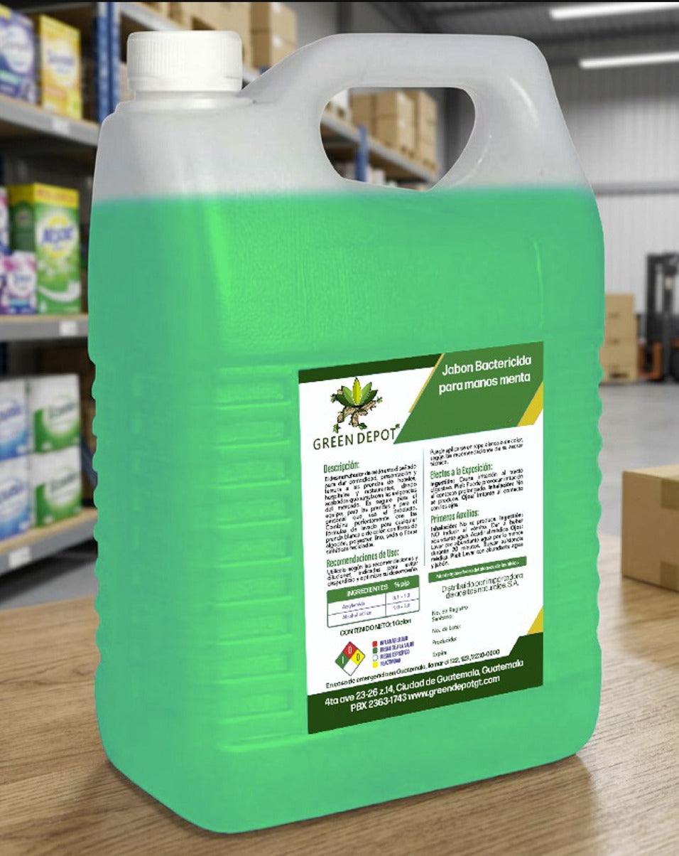 Jabon Bactericida para Manos - Menta