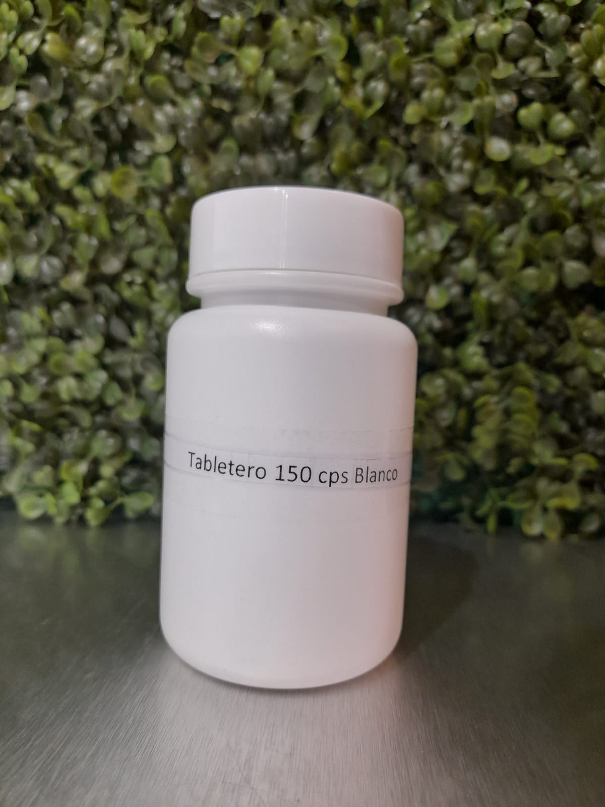 Frasco Pastillero PE-MK Blanco Tapa y LINNER - 150 capsulas