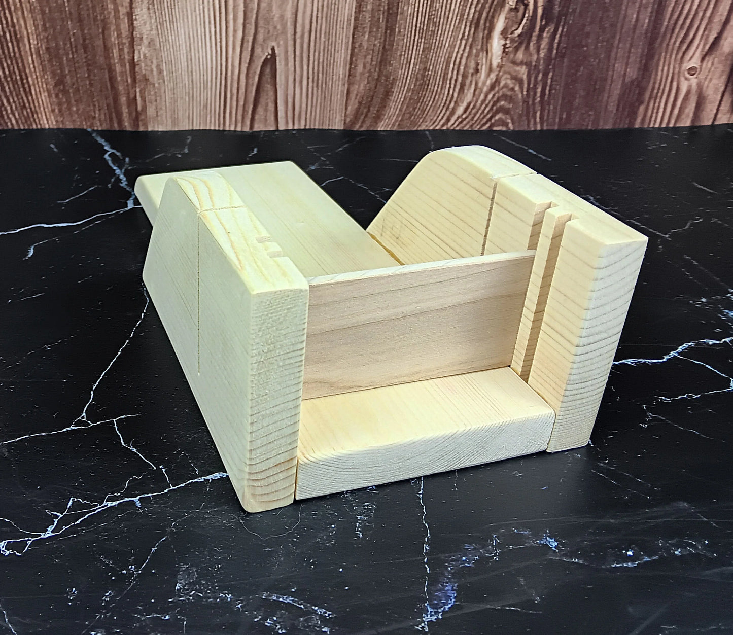 Set de Cortadora y cuchilla de Jabón en Barra - Madera No. 4