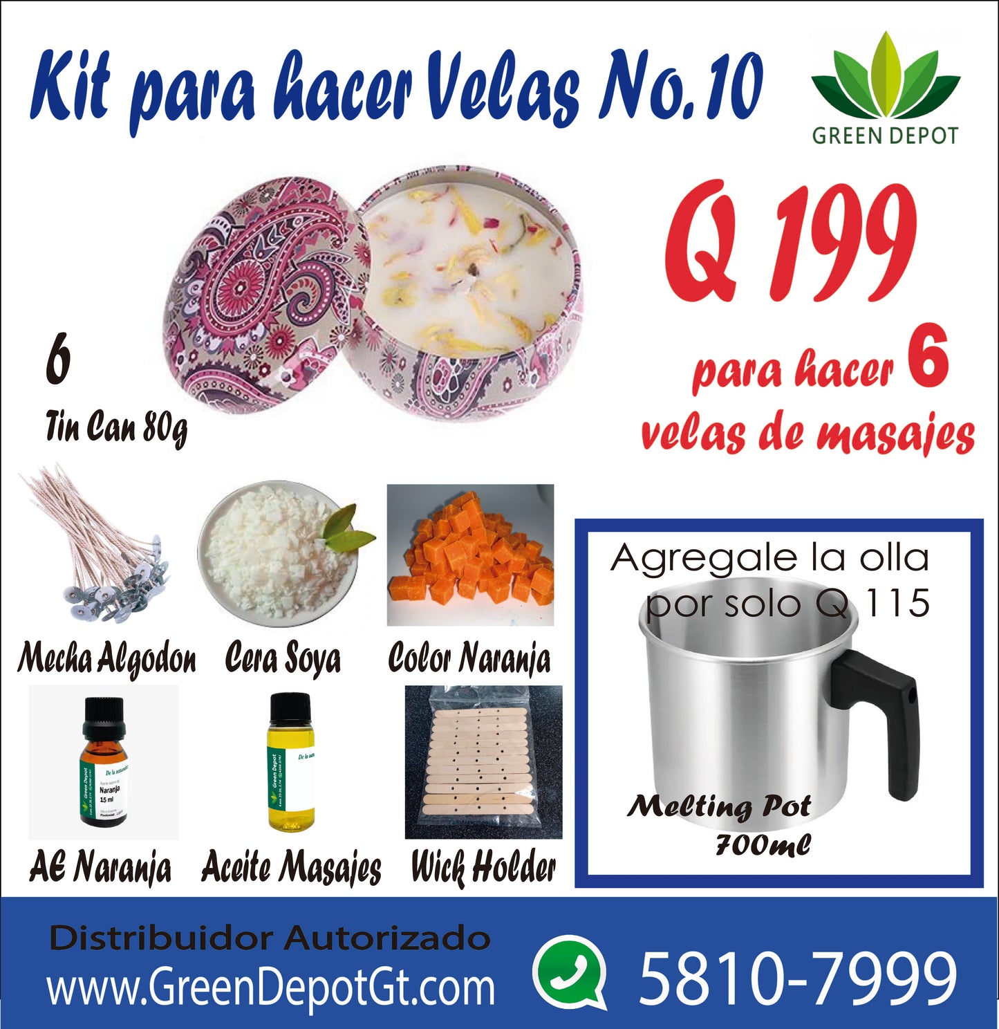 Kit para velas No.10