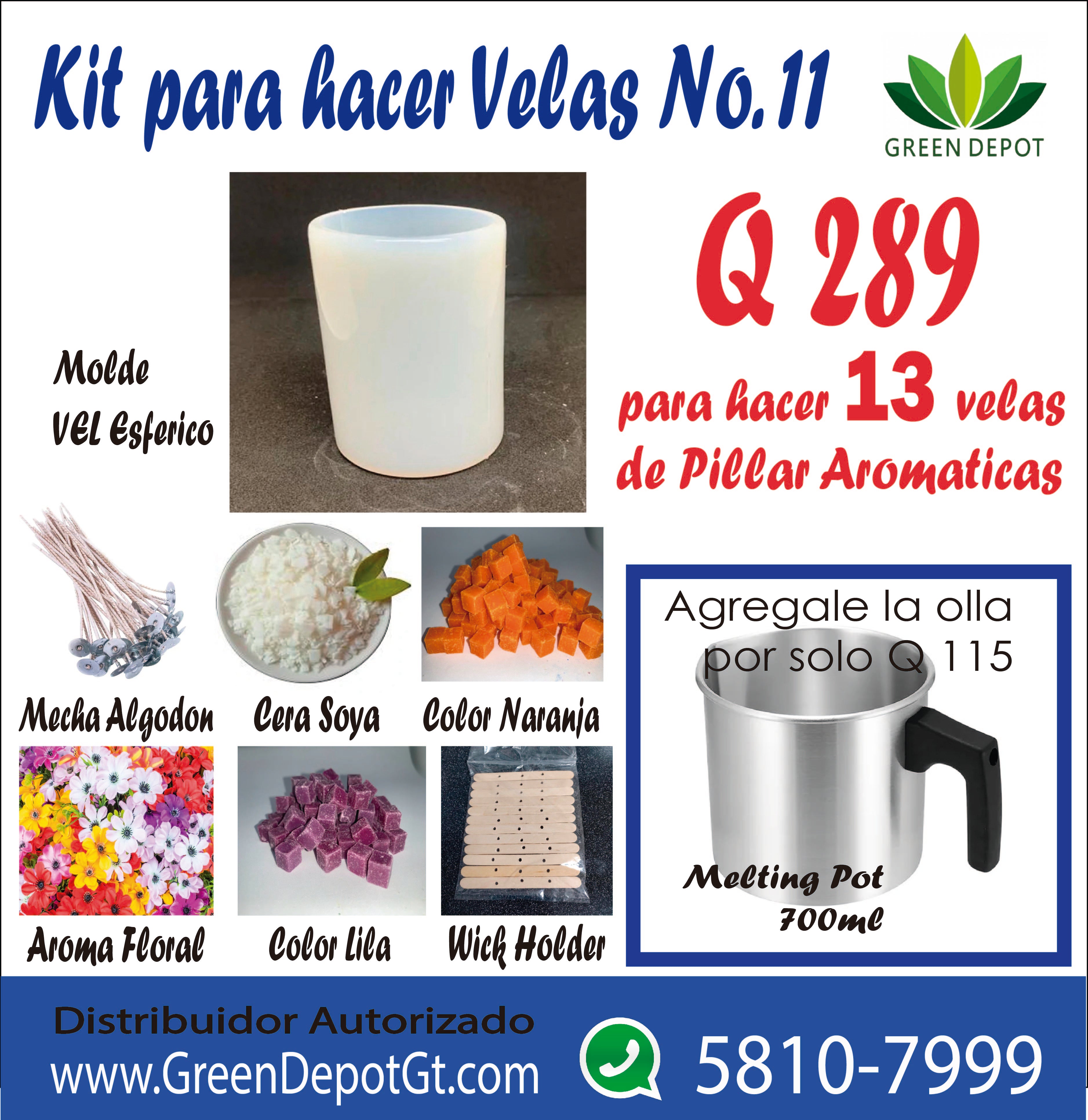 Kit para velas No.11 – Green Depot Guatemala