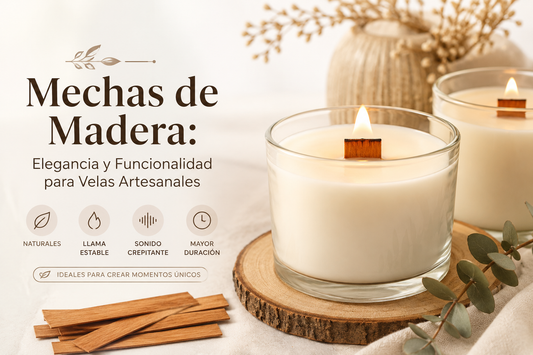 Mechas de Madera: Elegancia y Funcionalidad para Velas Artesanales