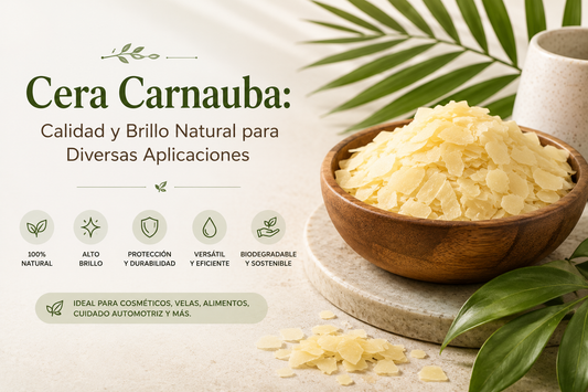 Cera Carnauba: Calidad y Brillo Natural para Diversas Aplicaciones