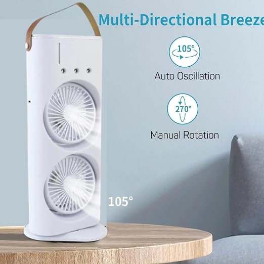 Ventilador de escritorio con enfriador de aire