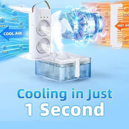 Ventilador de escritorio con enfriador de aire