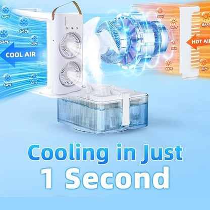 Ventilador de escritorio con enfriador de aire