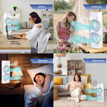 Ventilador de escritorio con enfriador de aire