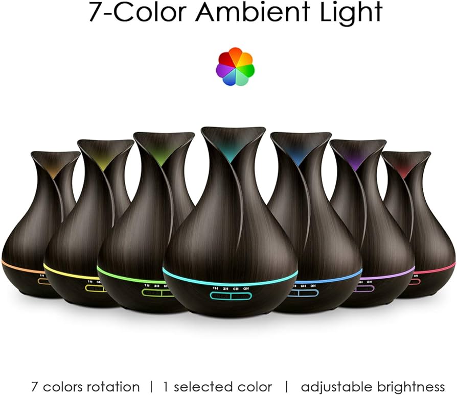 Aroma Difusor - 7 LED Colors OPTIONS 550ml