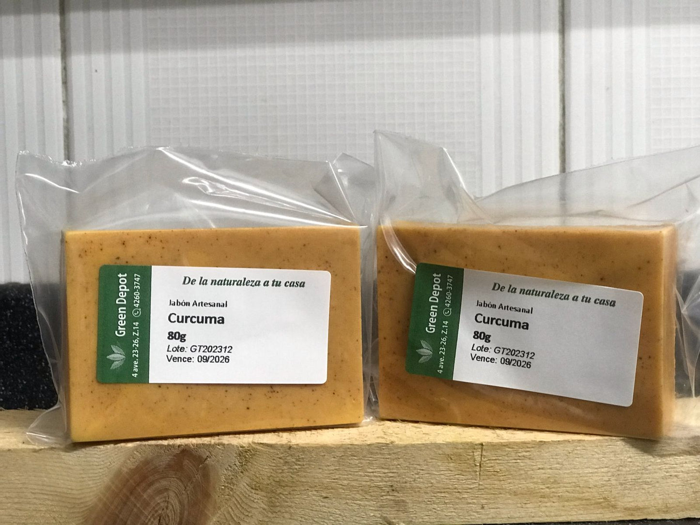 Jabon de Curcuma - forma RECTANGULAR