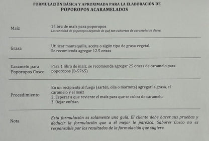 Acaramelado - Sabor para Poporopos