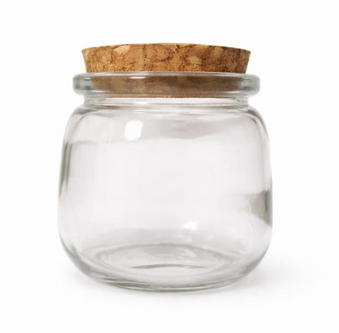 Vaso vidrio c/tapa corcho 300ml - No.10