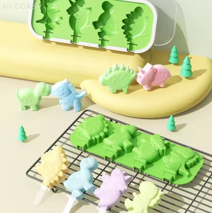 Molde para Helados Popcicle Dinosauros n.5