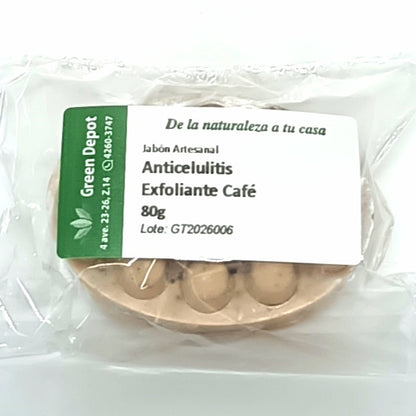 Jabon de Cafe - Exfoliante anti-celulitis