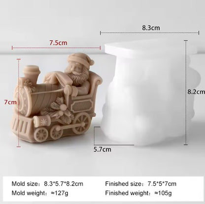 Molde tren navidad santa claus n. 32