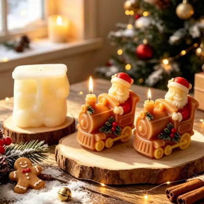 Molde tren navidad santa claus n. 32