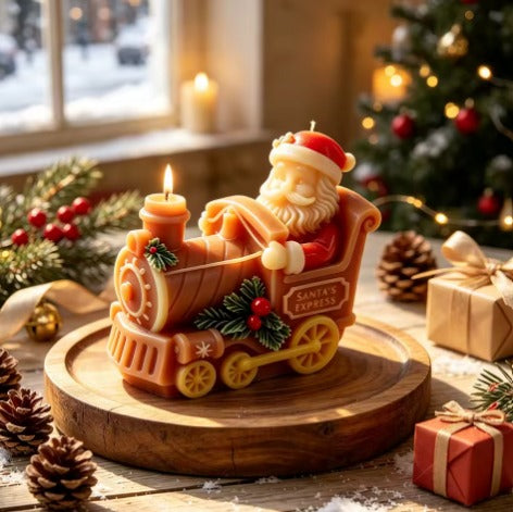 Molde tren navidad santa claus n. 32