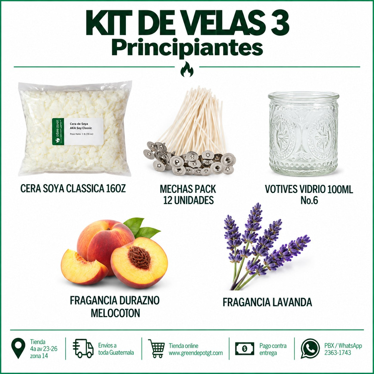 Kit PRINCIPIANTES para velas No.3