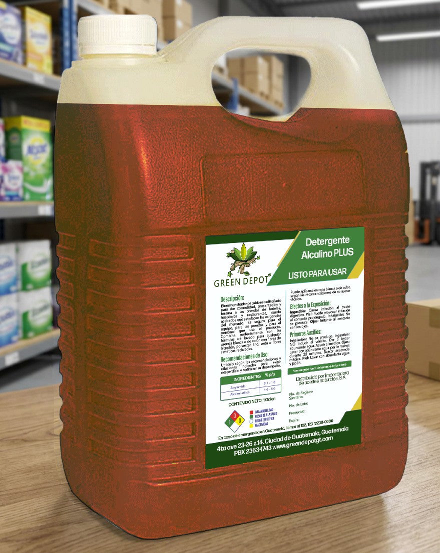 Detergente Alcalino Espumante y Clorado PLUS
