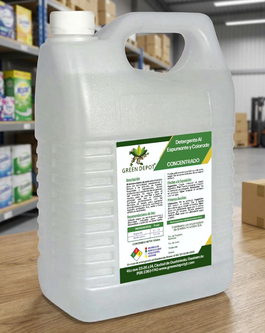 Detergente Alcalino Espumante y Clorado - concentrado