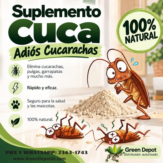 Suplemento Cuca - Elimina cucarachas, pulgas, garrapatas y mucho mas.