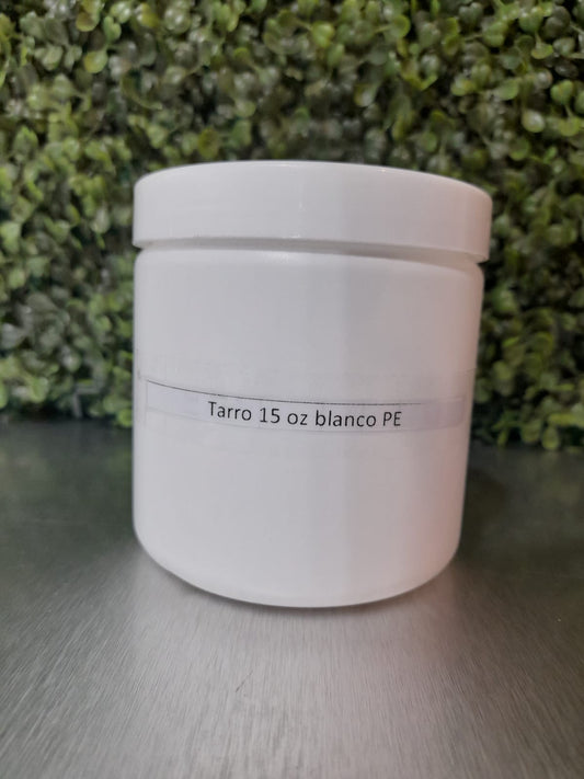 Tarro 15oz blanco PE