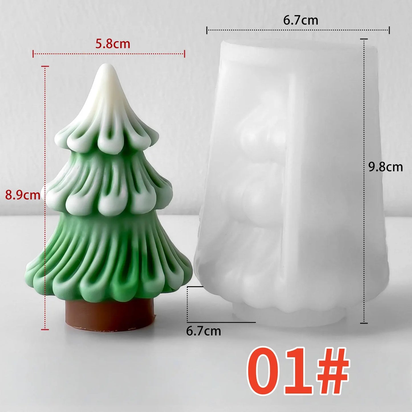 Molde arbol pino navidad n.22