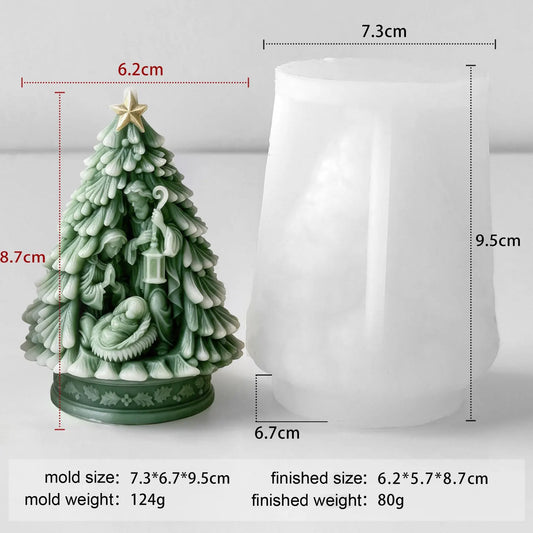 Molde  arbol navidad n.28